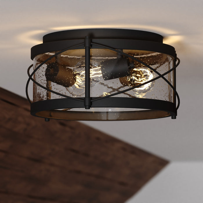 Vaxcel - C0359 - Three Light Flush Mount - Harrison - Matte Black