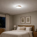 Vaxcel - C0361 - LED Flush Mount - Everette - White and Natural Wood