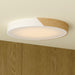 Vaxcel - C0361 - LED Flush Mount - Everette - White and Natural Wood