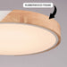 Vaxcel - C0361 - LED Flush Mount - Everette - White and Natural Wood