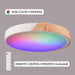 Vaxcel - C0361 - LED Flush Mount - Everette - White and Natural Wood