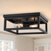 Vaxcel - C0362 - Two Light Flush Mount - Pratt - Matte Black