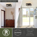Vaxcel - C0362 - Two Light Flush Mount - Pratt - Matte Black