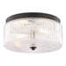 Vaxcel - C0365 - Two Light Flush Mount - Riverside - Matte Black