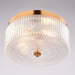 Vaxcel - C0366 - Two Light Flush Mount - Riverside - Muted Brass