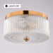 Vaxcel - C0366 - Two Light Flush Mount - Riverside - Muted Brass