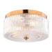 Vaxcel - C0366 - Two Light Flush Mount - Riverside - Muted Brass