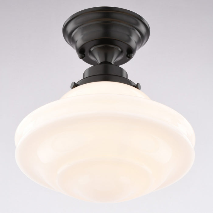 Vaxcel - C0367 - One Light Semi-Flush Mount - Huntley - Oil Rubbed Bronze