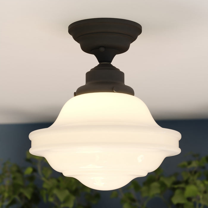 Vaxcel - C0367 - One Light Semi-Flush Mount - Huntley - Oil Rubbed Bronze