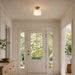 Vaxcel - C0369 - One Light Semi-Flush Mount - Shelby - Champagne Gold