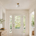 Vaxcel - C0369 - One Light Semi-Flush Mount - Shelby - Champagne Gold
