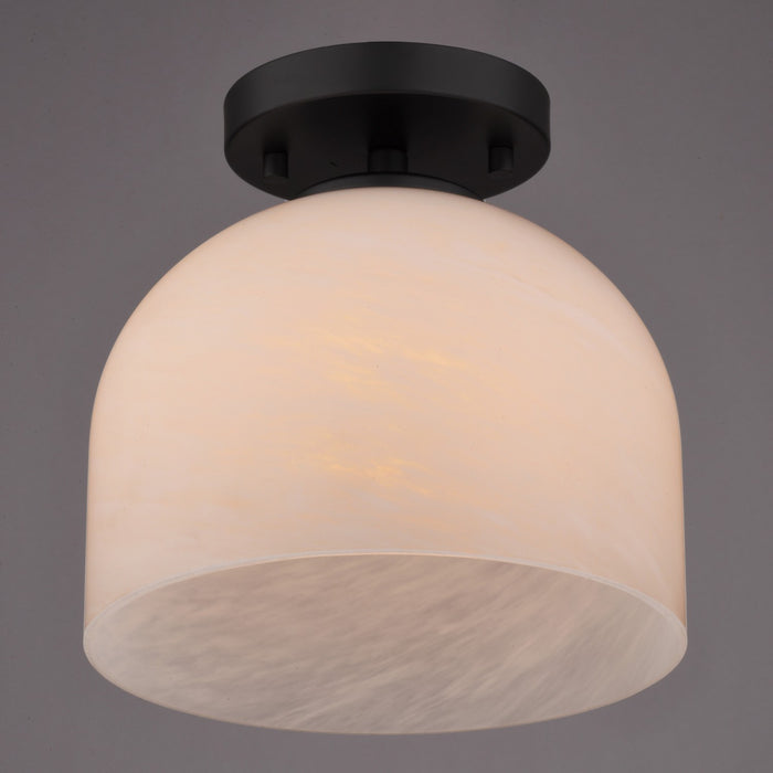Vaxcel - C0370 - One Light Semi-Flush Mount - Shelby - Matte Black