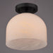 Vaxcel - C0370 - One Light Semi-Flush Mount - Shelby - Matte Black
