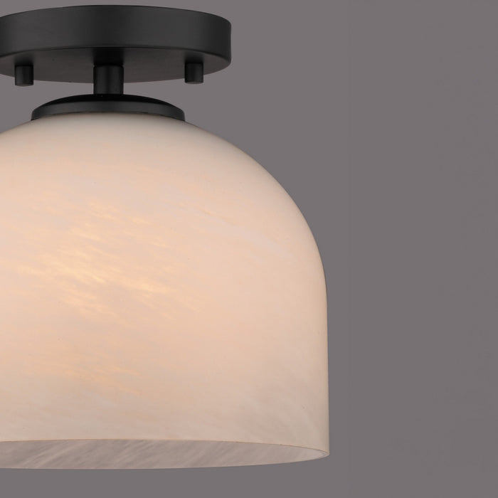 Vaxcel - C0370 - One Light Semi-Flush Mount - Shelby - Matte Black