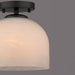Vaxcel - C0370 - One Light Semi-Flush Mount - Shelby - Matte Black