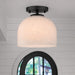 Vaxcel - C0370 - One Light Semi-Flush Mount - Shelby - Matte Black