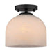 Vaxcel - C0370 - One Light Semi-Flush Mount - Shelby - Matte Black
