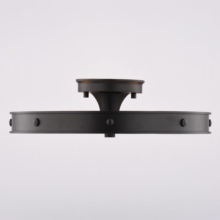 Vaxcel - C0373 - Four Light Semi-Flush Mount - Santa Fe - Matte Black