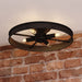 Vaxcel - C0373 - Four Light Semi-Flush Mount - Santa Fe - Matte Black