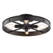Vaxcel - C0373 - Four Light Semi-Flush Mount - Santa Fe - Matte Black
