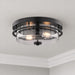 Vaxcel - C0378 - Two Light Flush Mount - Grace - Matte Black