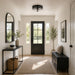 Vaxcel - C0378 - Two Light Flush Mount - Grace - Matte Black