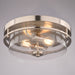 Vaxcel - C0379 - Two Light Flush Mount - Grace - Satin Nickel