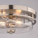 Vaxcel - C0379 - Two Light Flush Mount - Grace - Satin Nickel
