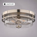 Vaxcel - C0379 - Two Light Flush Mount - Grace - Satin Nickel