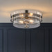 Vaxcel - C0379 - Two Light Flush Mount - Grace - Satin Nickel