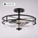 Vaxcel - C0380 - Two Light Semi-Flush Mount - Grace - Matte Black