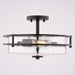 Vaxcel - C0380 - Two Light Semi-Flush Mount - Grace - Matte Black