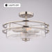 Vaxcel - C0381 - Two Light Semi-Flush Mount - Grace - Satin Nickel