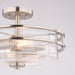 Vaxcel - C0381 - Two Light Semi-Flush Mount - Grace - Satin Nickel
