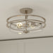 Vaxcel - C0381 - Two Light Semi-Flush Mount - Grace - Satin Nickel