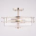Vaxcel - C0381 - Two Light Semi-Flush Mount - Grace - Satin Nickel