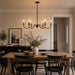 Vaxcel - H0320 - Six Light Chandelier - Annabelle - Matte Black