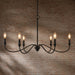 Vaxcel - H0320 - Six Light Chandelier - Annabelle - Matte Black