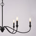 Vaxcel - H0320 - Six Light Chandelier - Annabelle - Matte Black