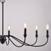 Vaxcel - H0321 - Eight Light Chandelier - Annabelle - Matte Black