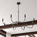 Vaxcel - H0321 - Eight Light Chandelier - Annabelle - Matte Black