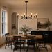 Vaxcel - H0321 - Eight Light Chandelier - Annabelle - Matte Black