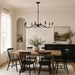Vaxcel - H0321 - Eight Light Chandelier - Annabelle - Matte Black