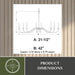 Vaxcel - H0321 - Eight Light Chandelier - Annabelle - Matte Black