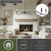 Vaxcel - H0321 - Eight Light Chandelier - Annabelle - Matte Black