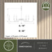 Vaxcel - H0322 - Six Light Chandelier - Annabelle - Muted Brass