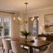 Vaxcel - H0322 - Six Light Chandelier - Annabelle - Muted Brass