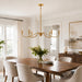 Vaxcel - H0322 - Six Light Chandelier - Annabelle - Muted Brass