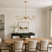Vaxcel - H0323 - Eight Light Chandelier - Annabelle - Muted Brass