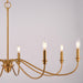 Vaxcel - H0323 - Eight Light Chandelier - Annabelle - Muted Brass